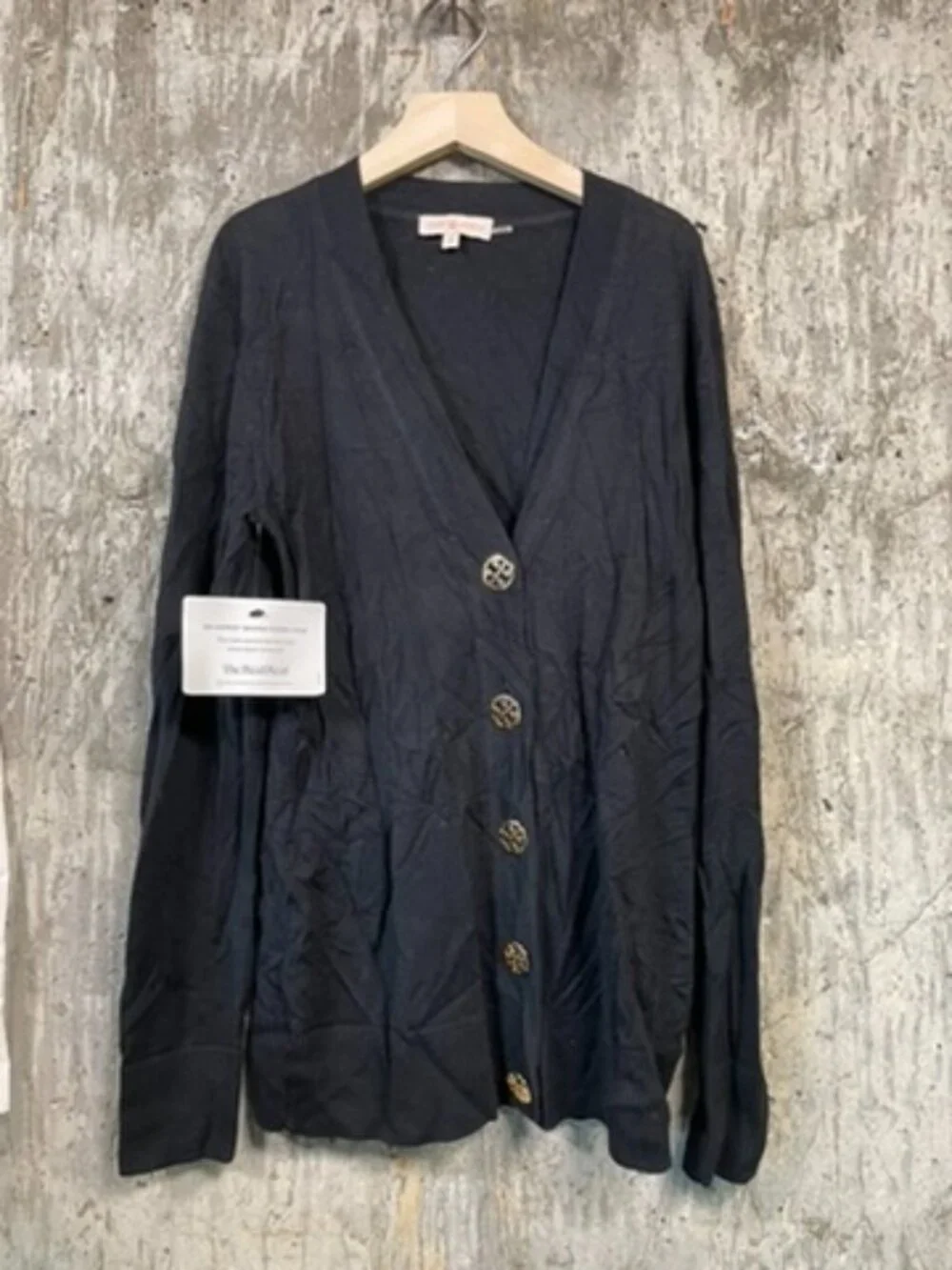 TORY BURCH Women's Button Down Cardigan in Black Size M